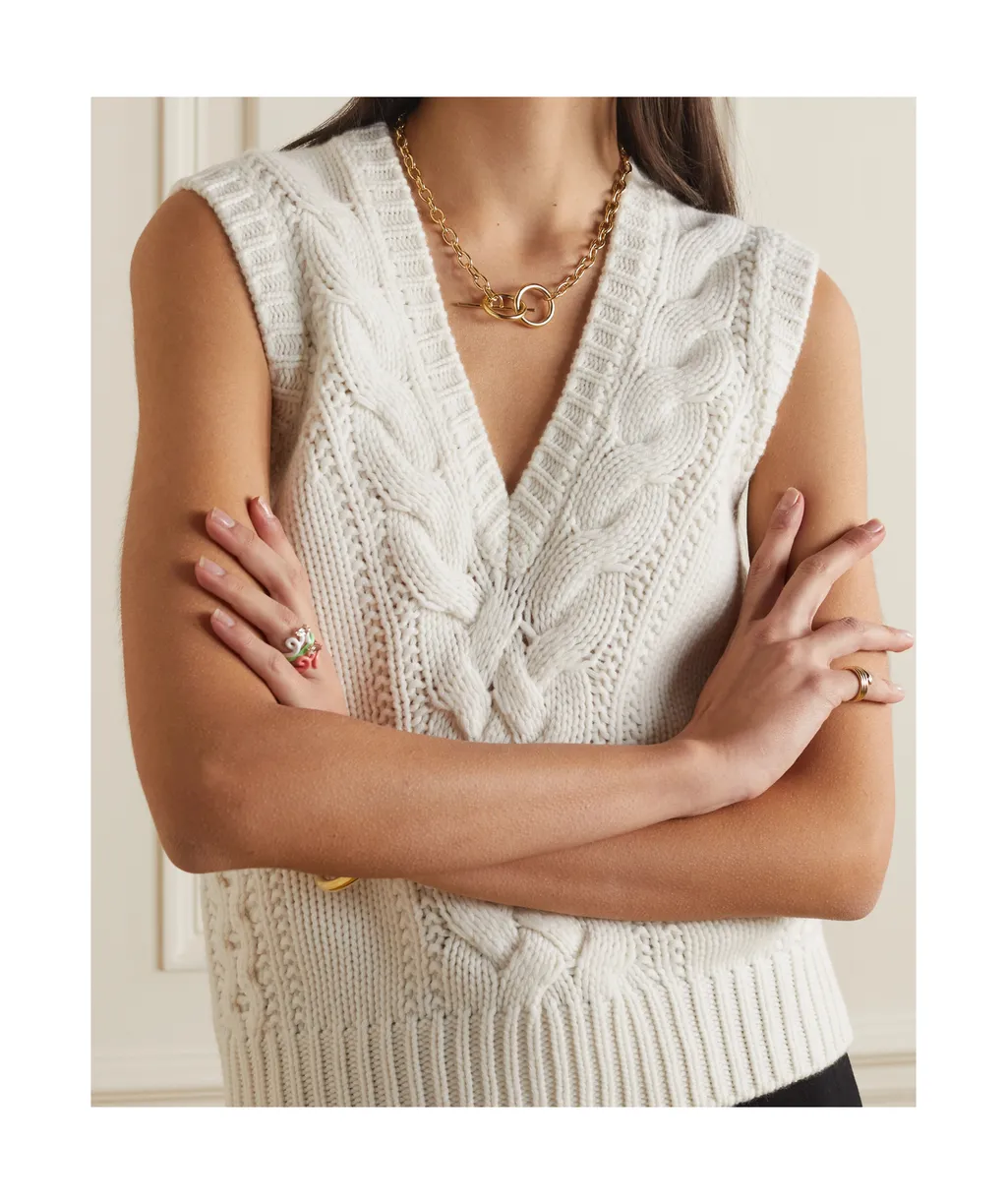 Cable Knit Vest