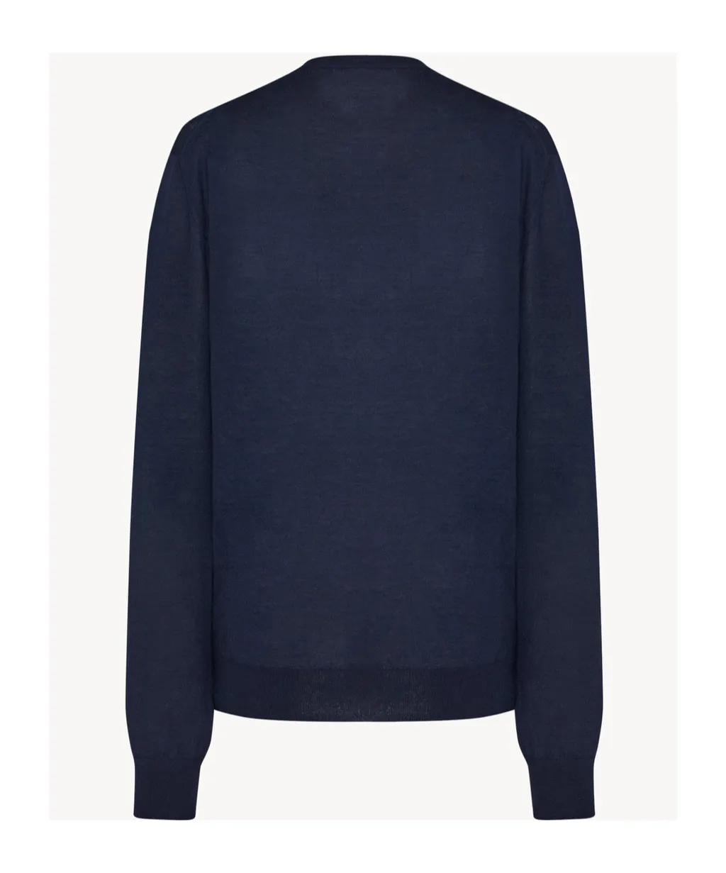 Long-Sleeved Round-Neck Top