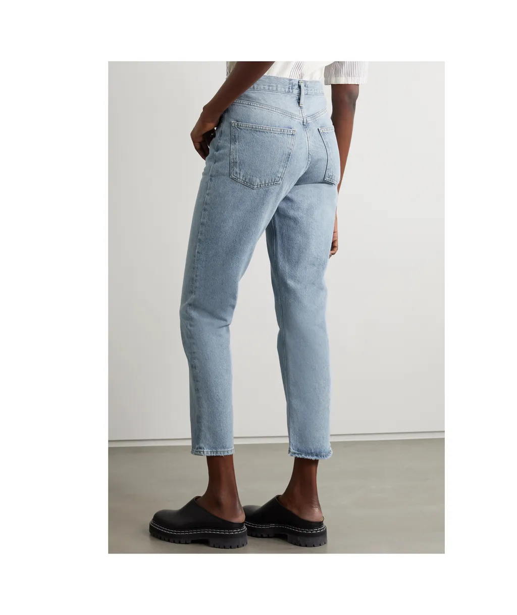 Fen High-Waisted Straight Leg Organic Jeans