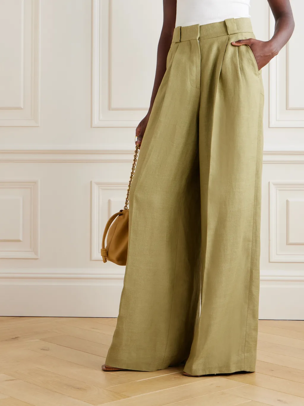 High-Waisted Wide-Leg Pants