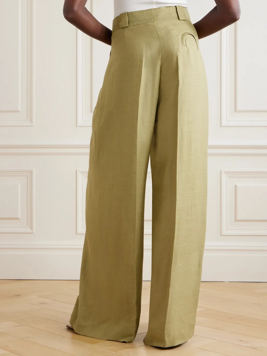 High-Waisted Wide-Leg Pants
