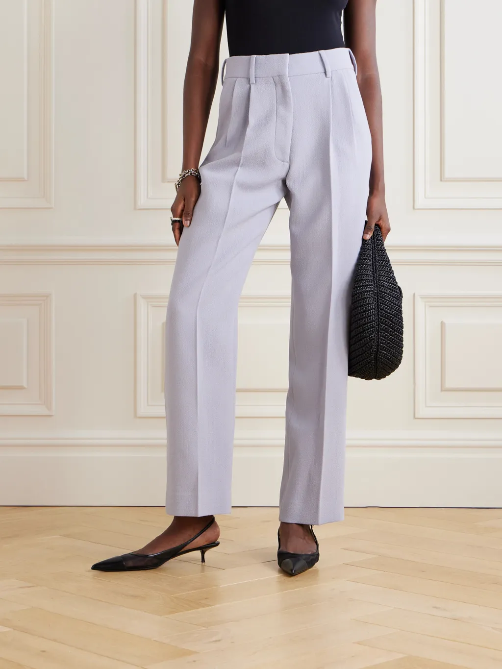 Pleated Tapered Casual Pants