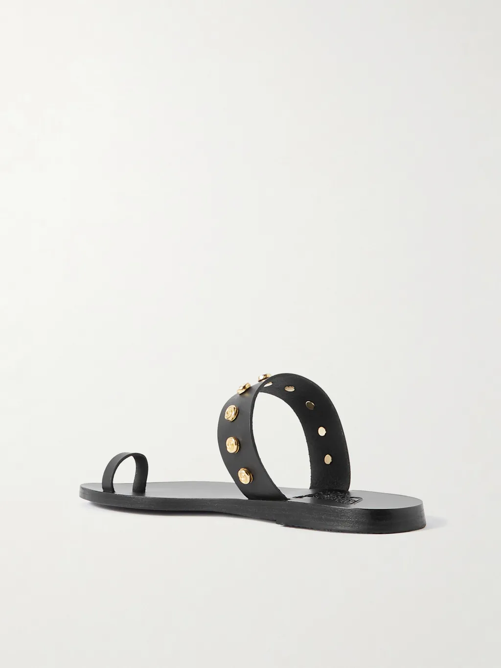 Round-Toe Flat Sandals