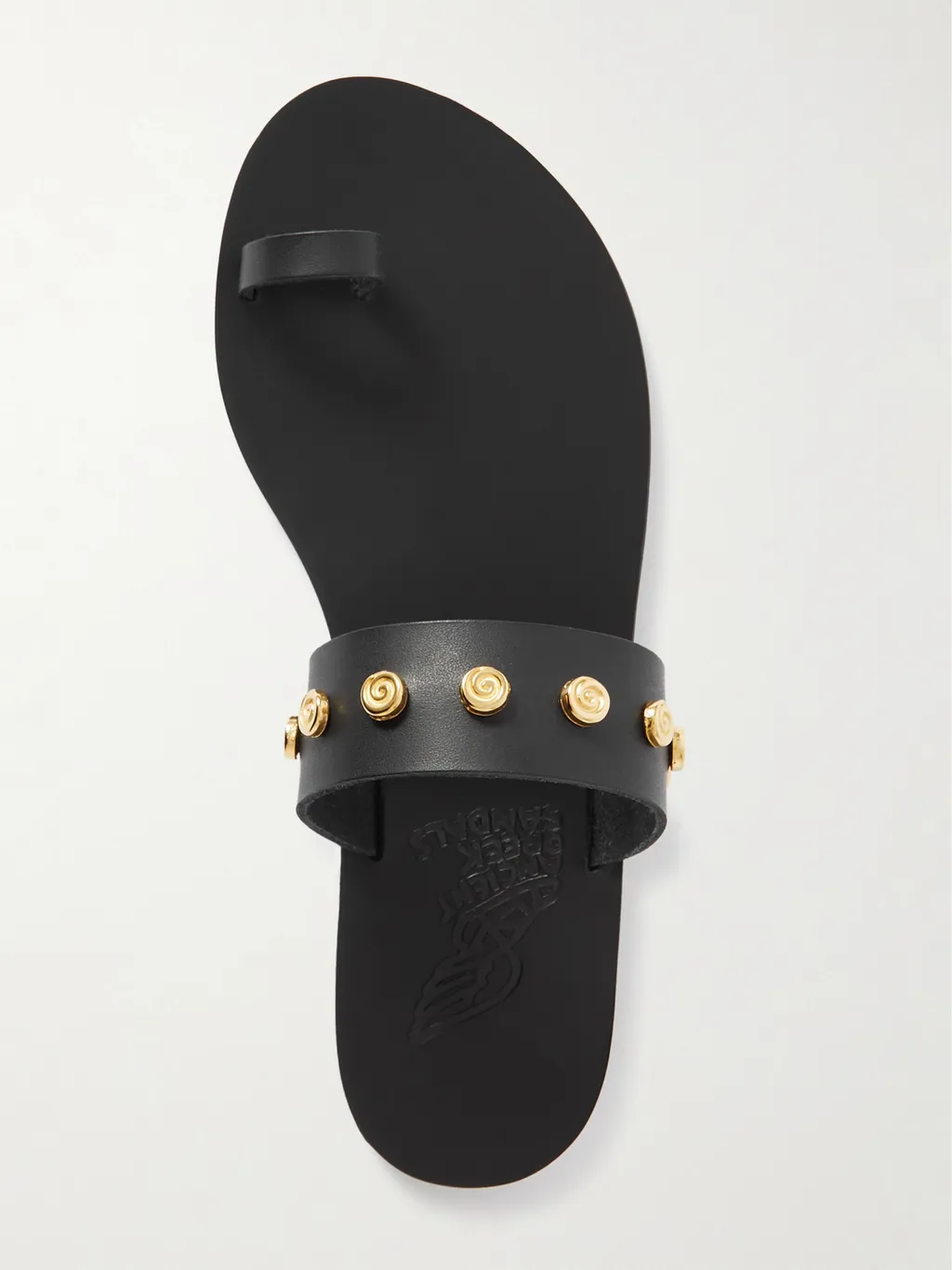 Round-Toe Flat Sandals