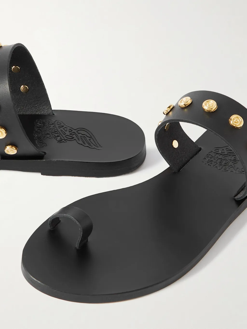 Round-Toe Flat Sandals