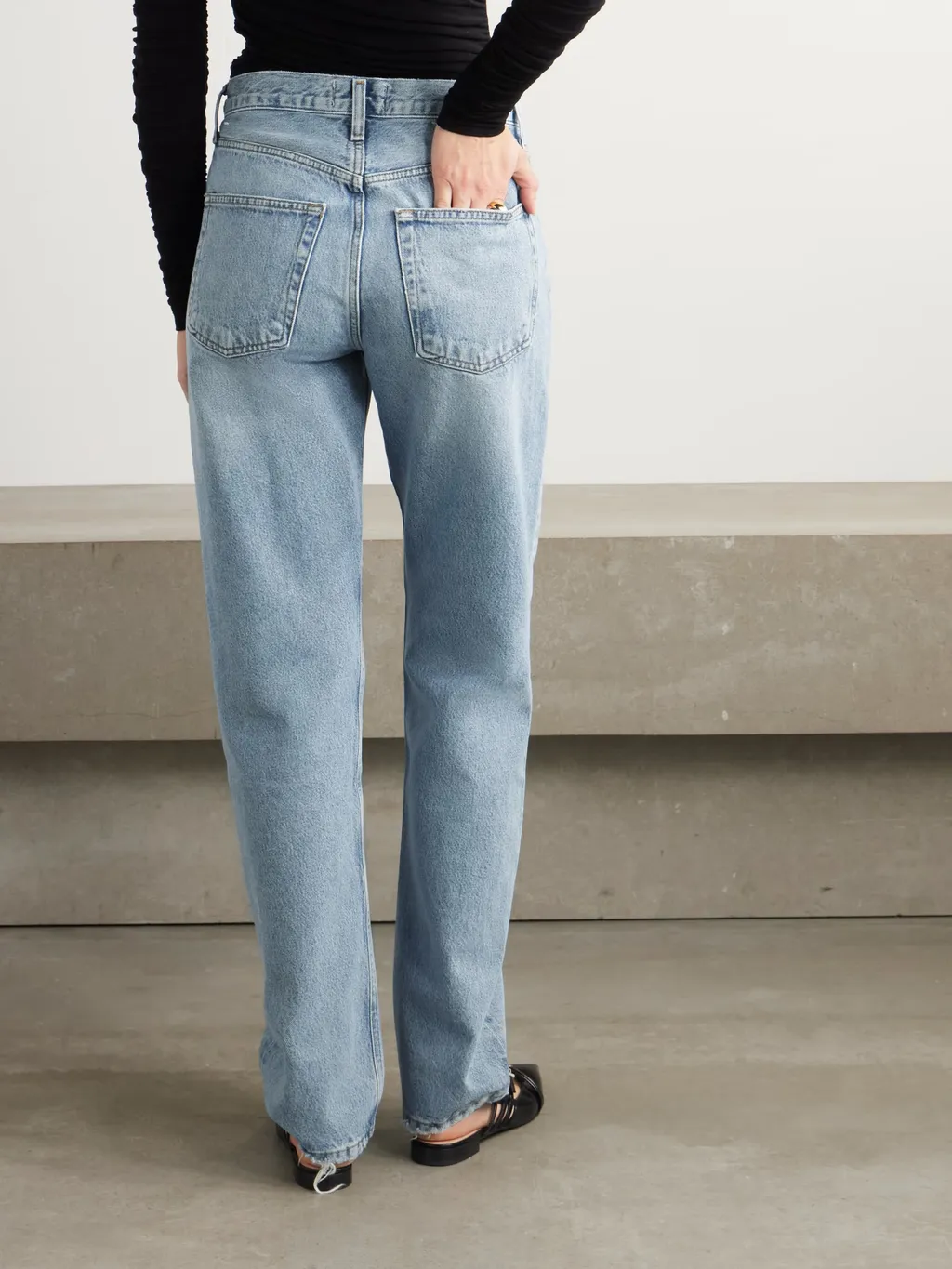 High Waist Straight Jeans