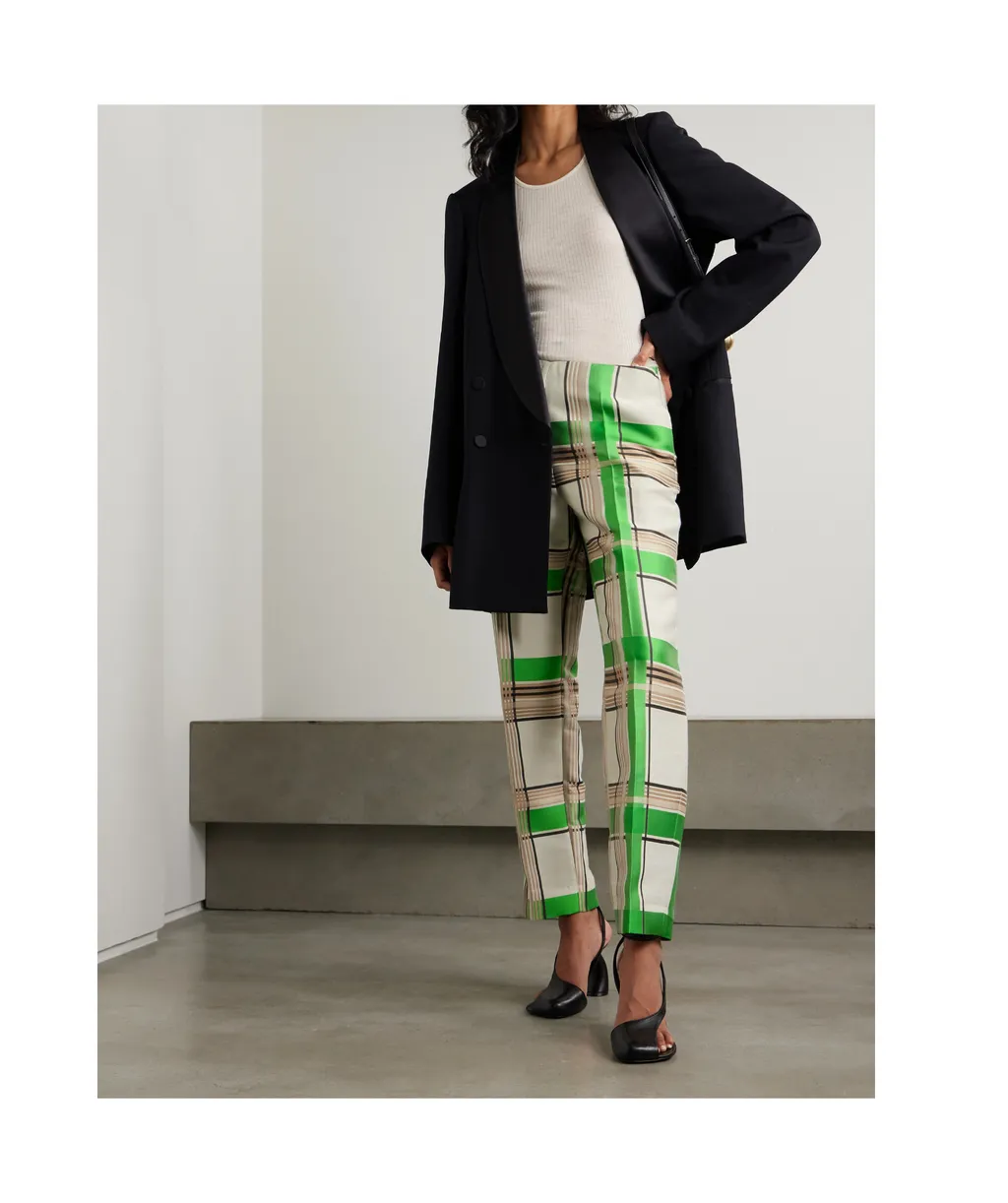 Printed Jacquard Trousers