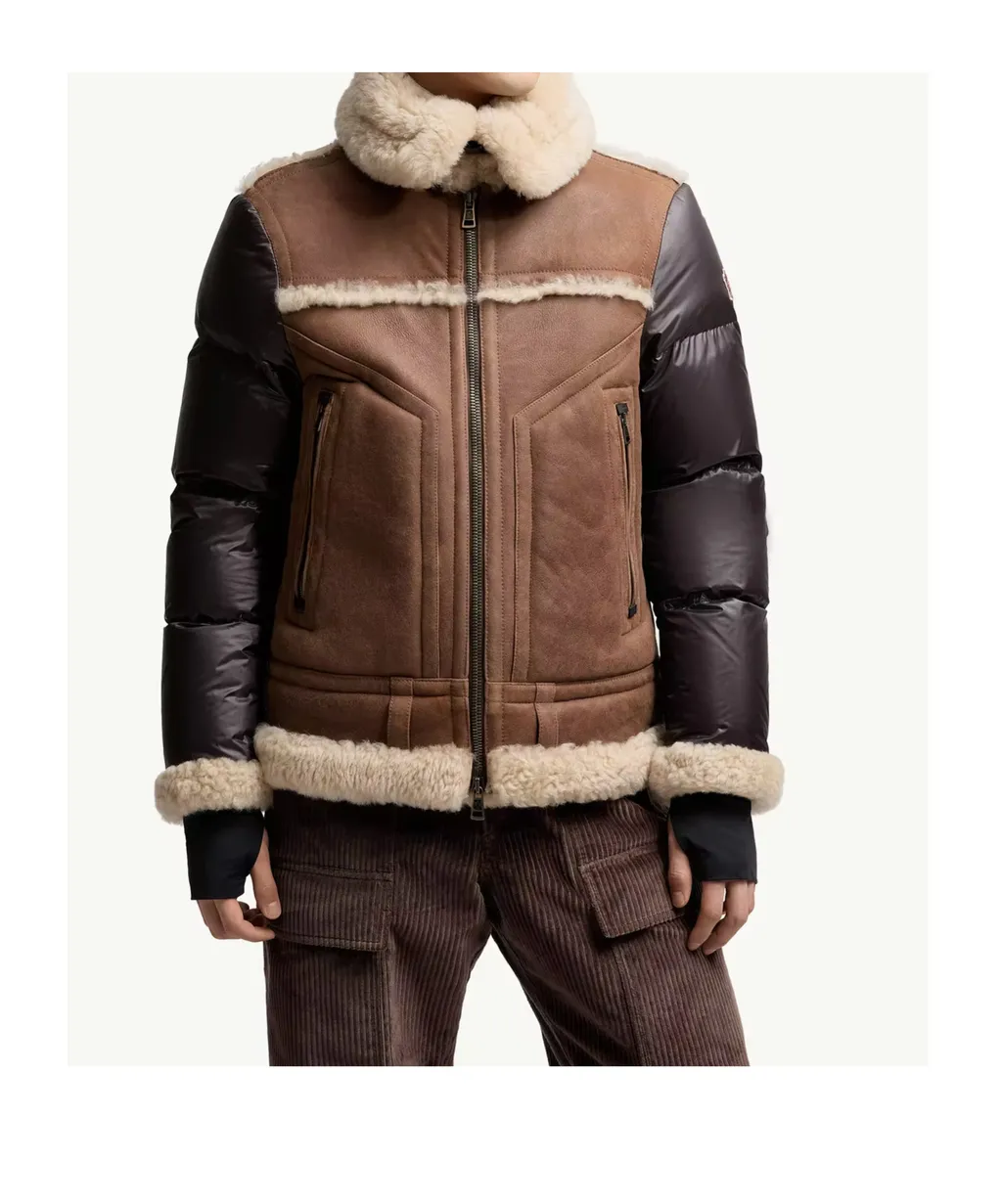 Argens Shearling & Nappa Down Jacket