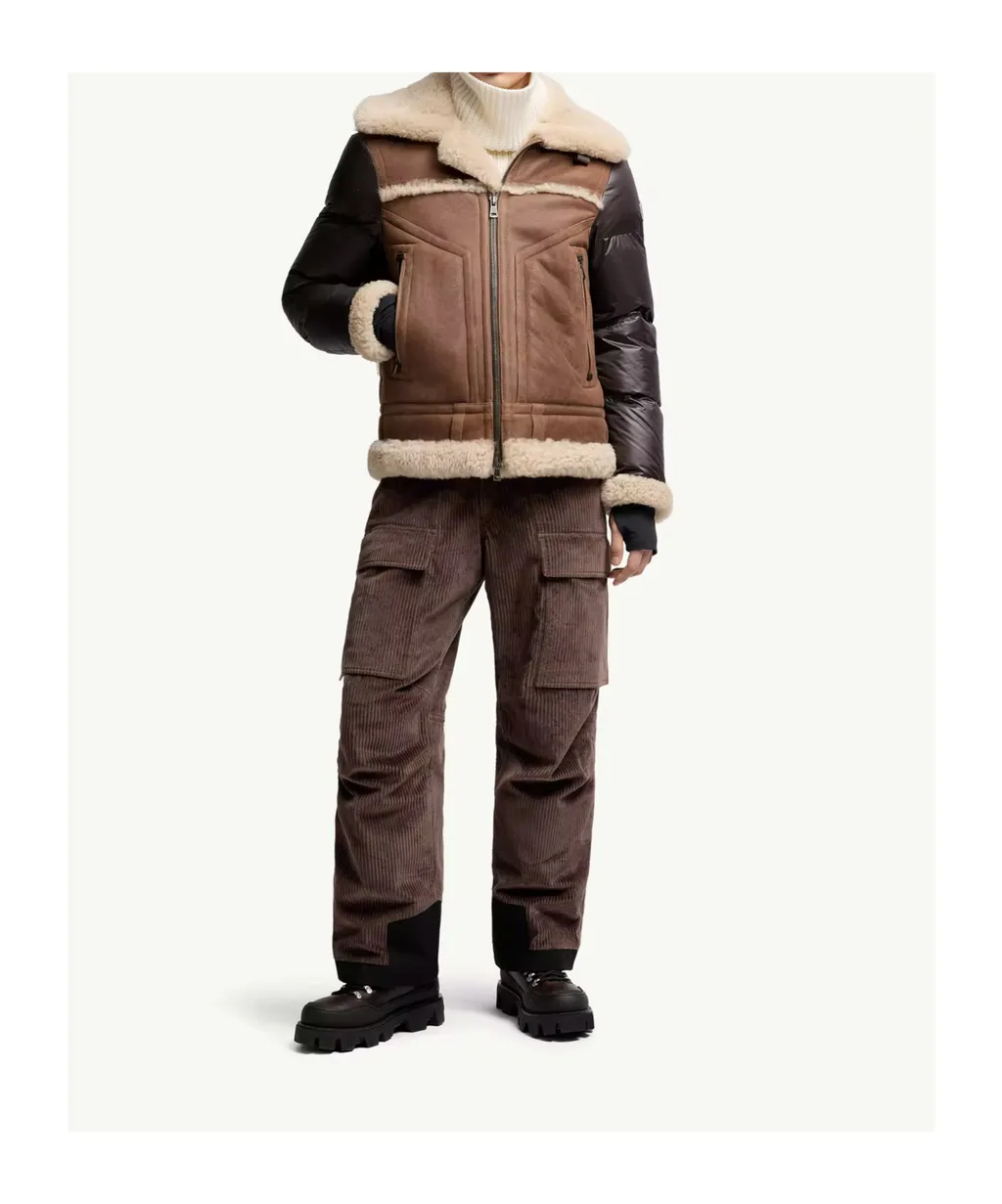 Argens Shearling & Nappa Down Jacket