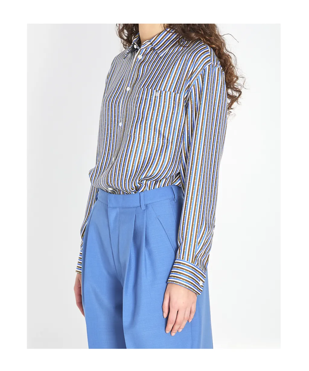 Oversized Shirt In Silk Twill