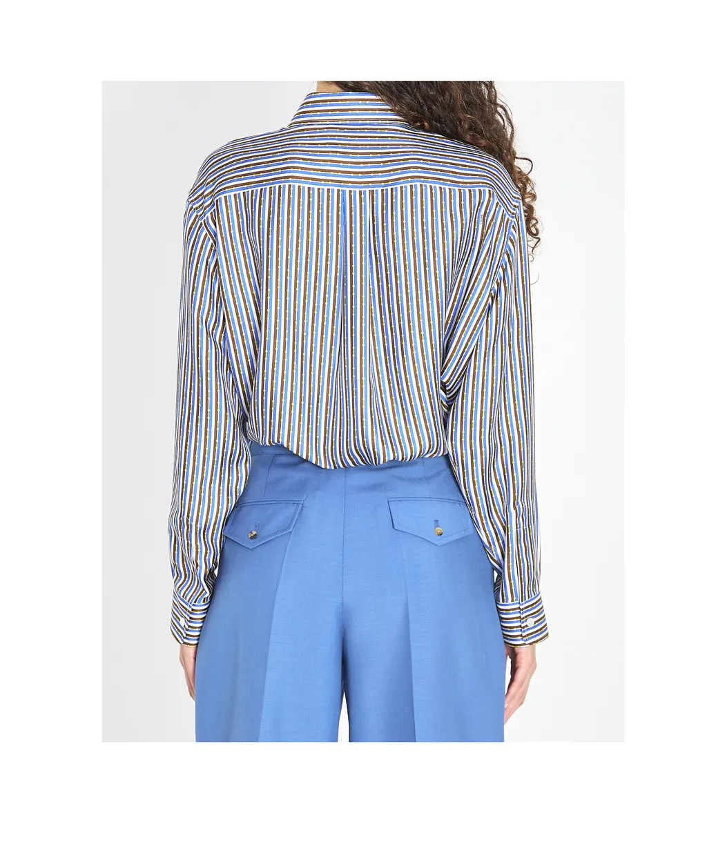 Oversized Shirt In Silk Twill