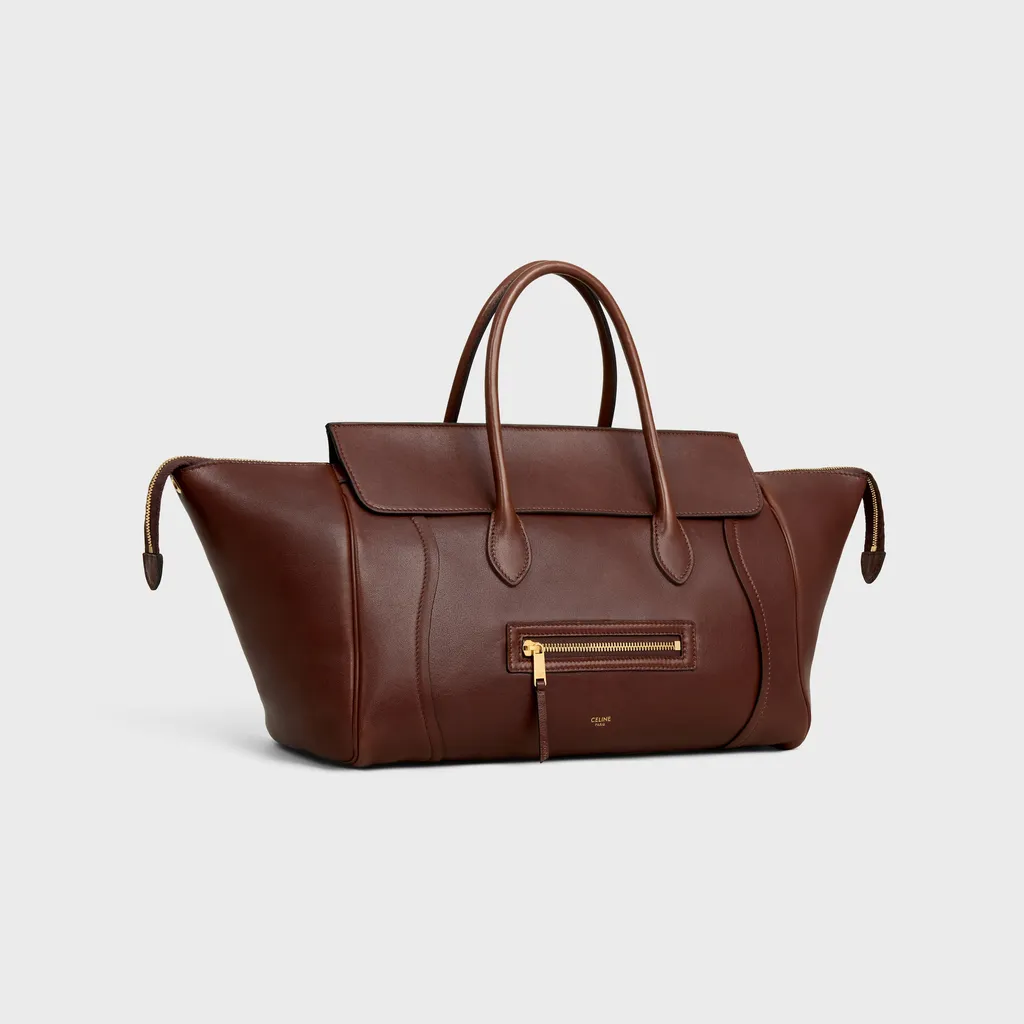 Medium New Luggage In Supple Shiny Lambskin