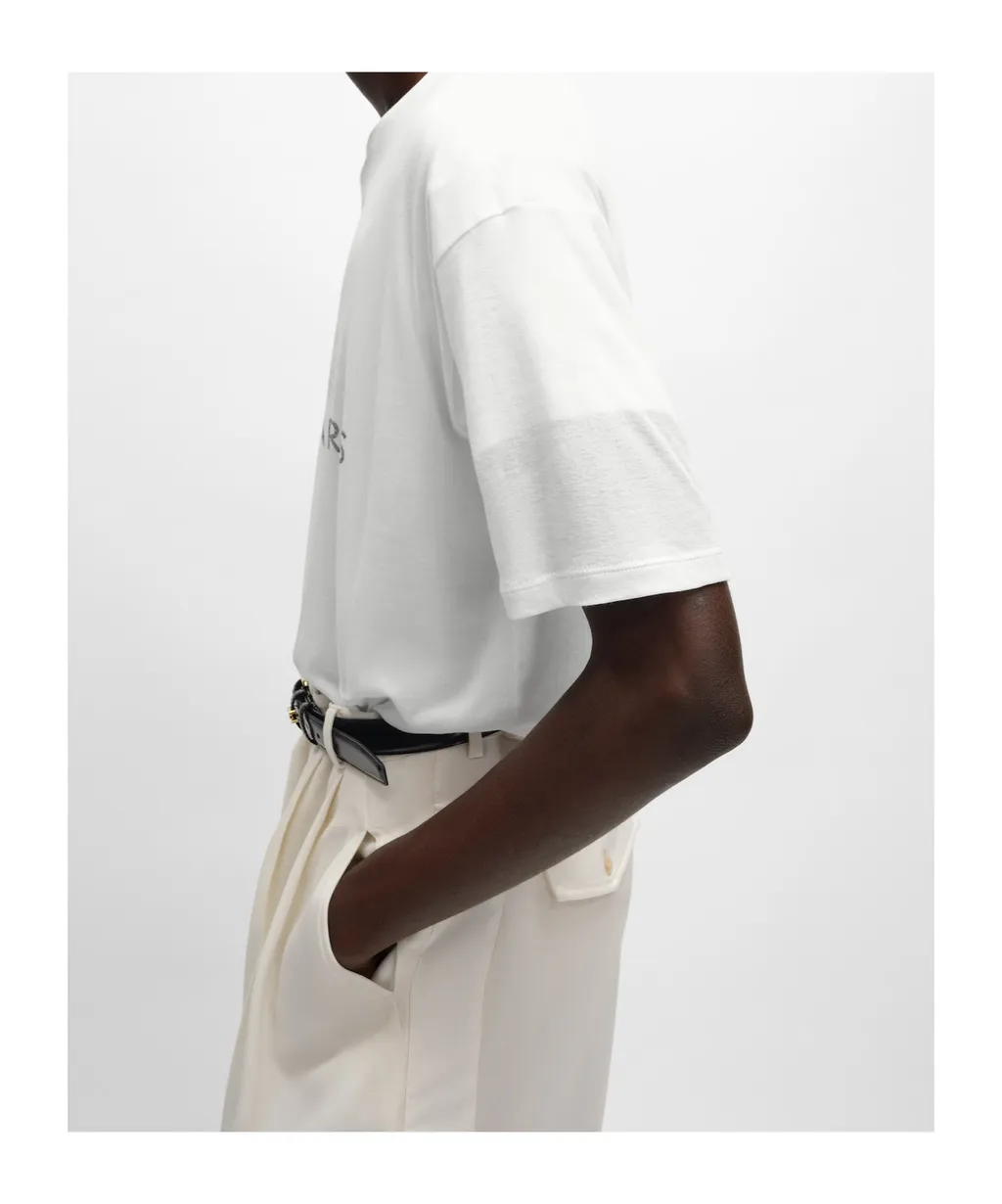 Double Layered T-Shirt In Fine Cotton Jersey
