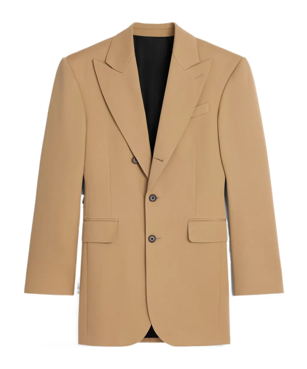 Colonne Jacket In Diagonal Wool
