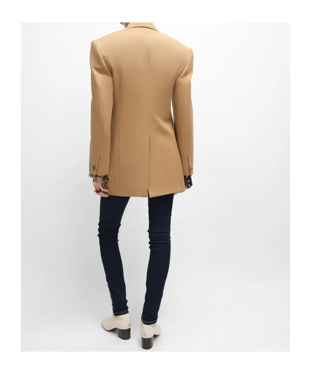 Colonne Jacket In Diagonal Wool