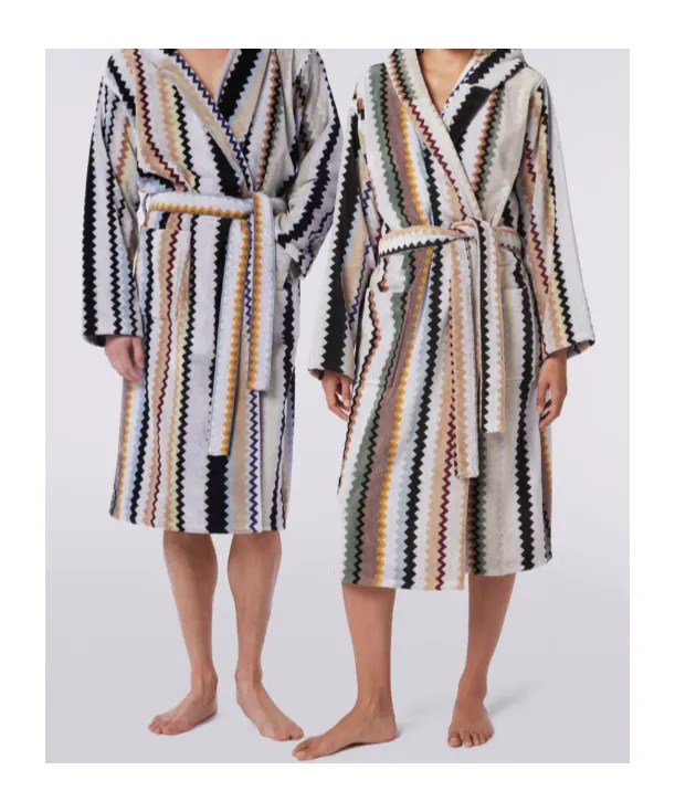 Missoni Home Belted Waist Chevron Bathrobe