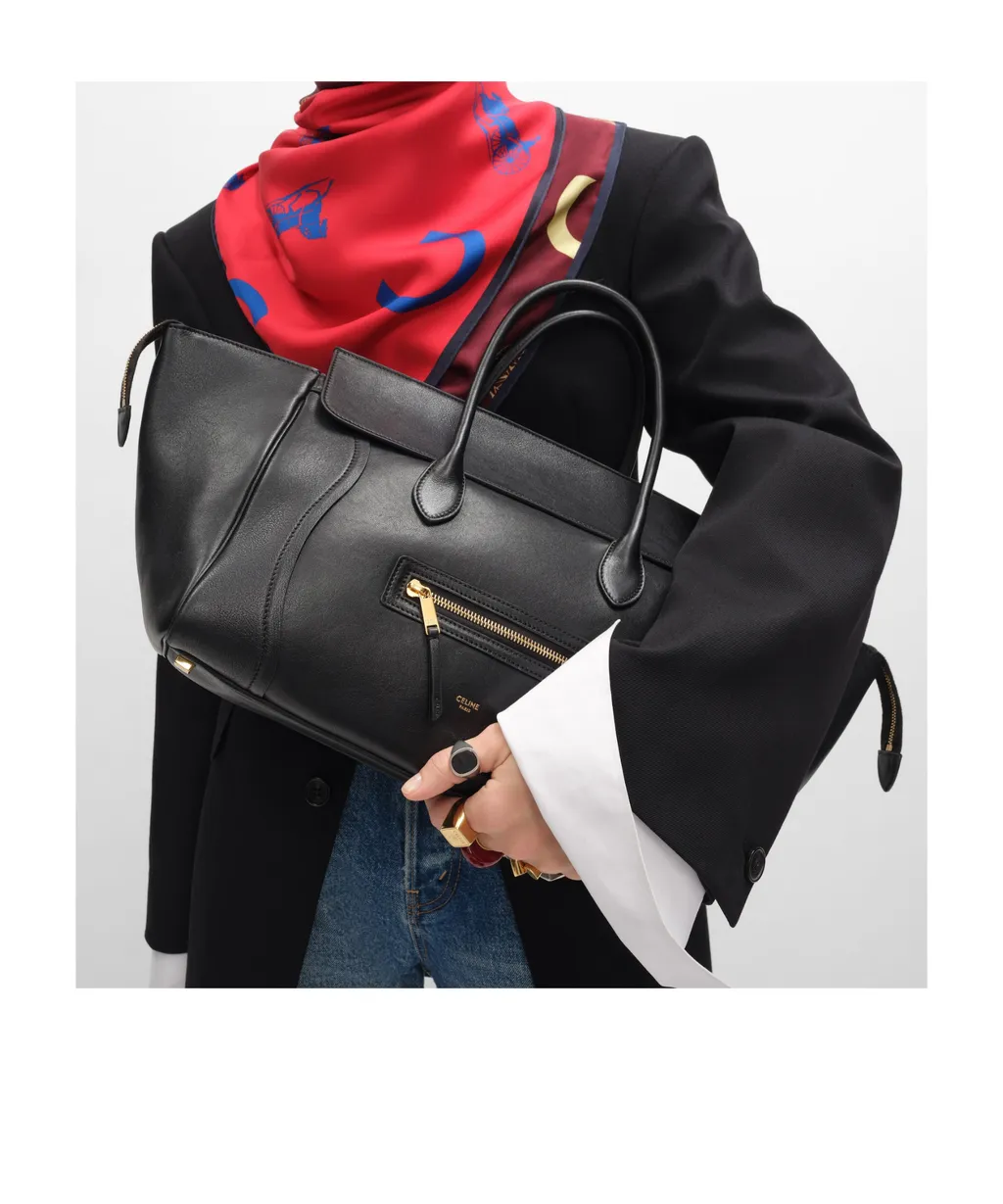 Medium New Luggage In Supple Shiny Lambskin