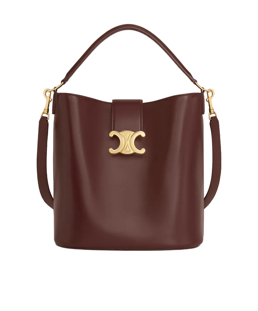 Medium Bucket Louise In Smooth Calfskin
