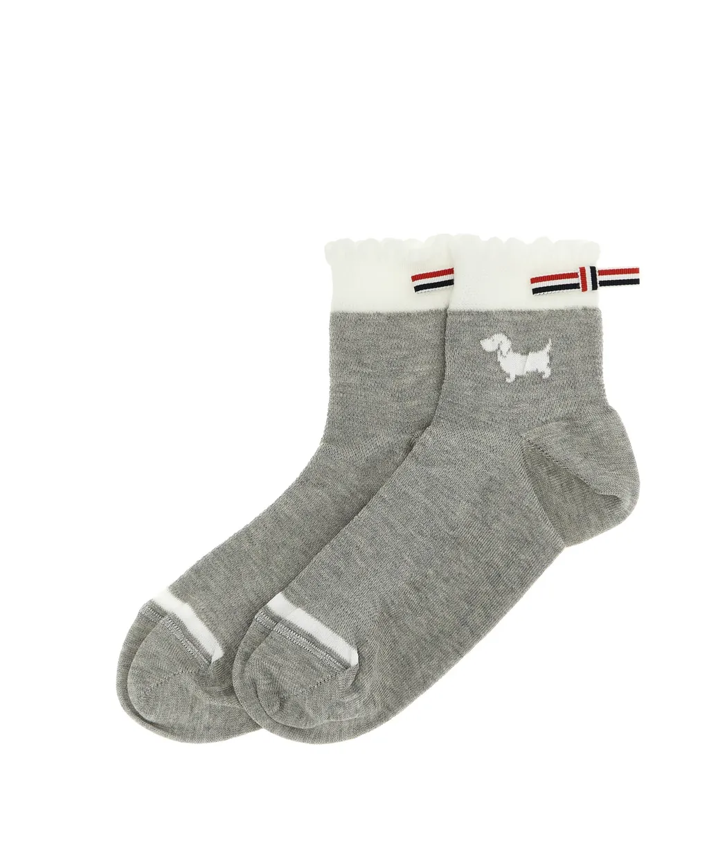 Thom Browne Hector Intarsia-Knit Socks