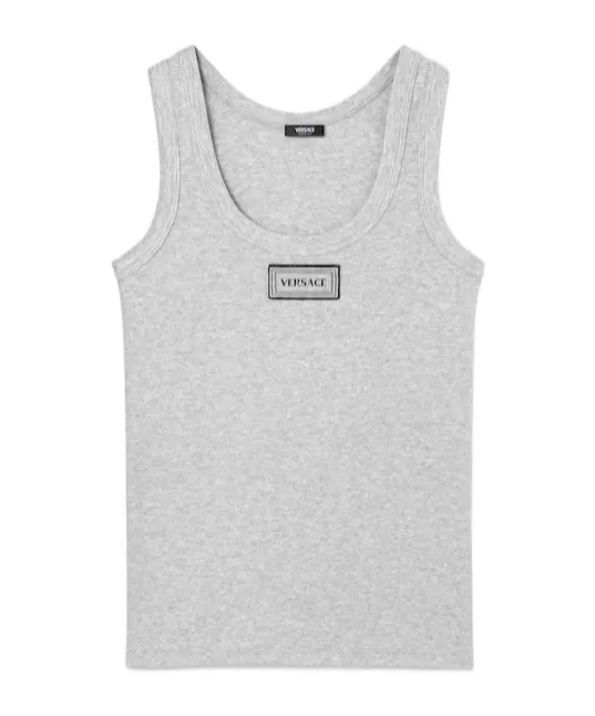 Versace Ribbed Stretch Tank Top
