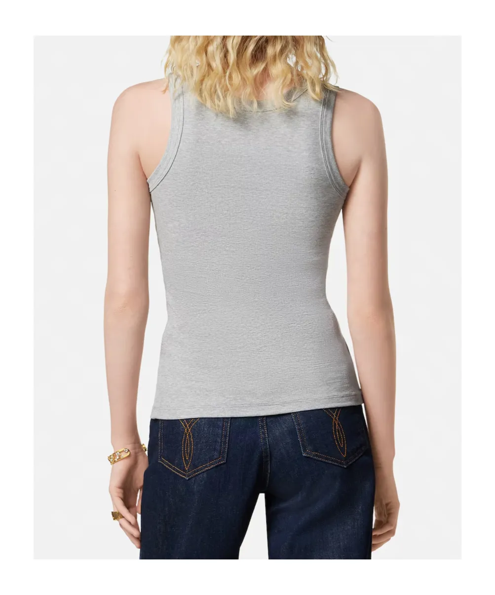 Versace Ribbed Stretch Tank Top