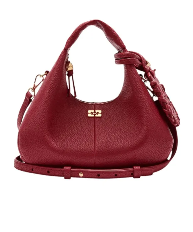 Grained Mini Hobo Bag