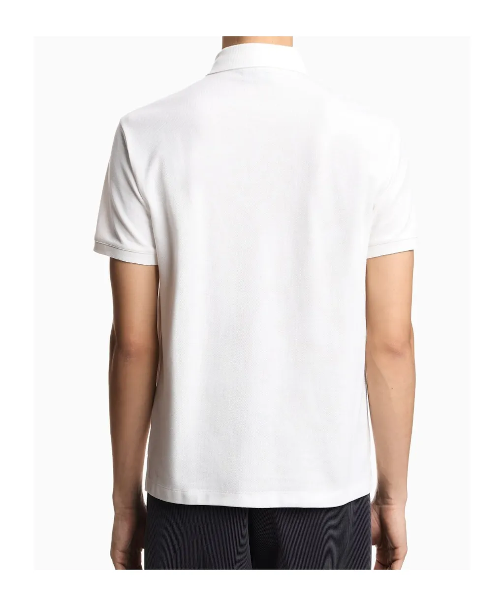 Emporio Armani Logo Embroidered Short-Sleeved Polo Shirt