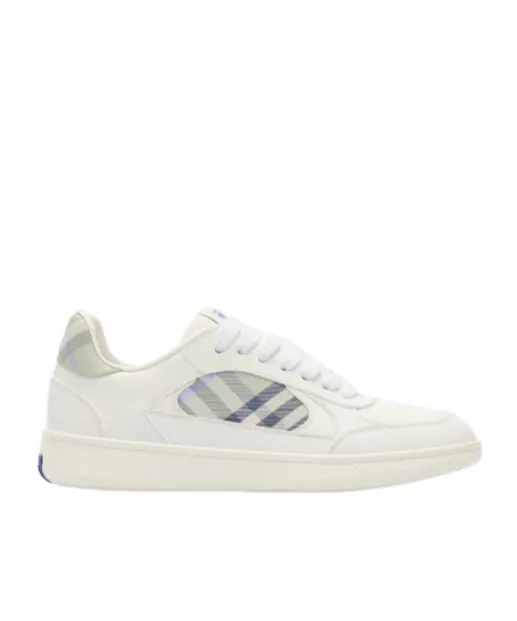 Burberry Checked Detail Low-Top Sneakers