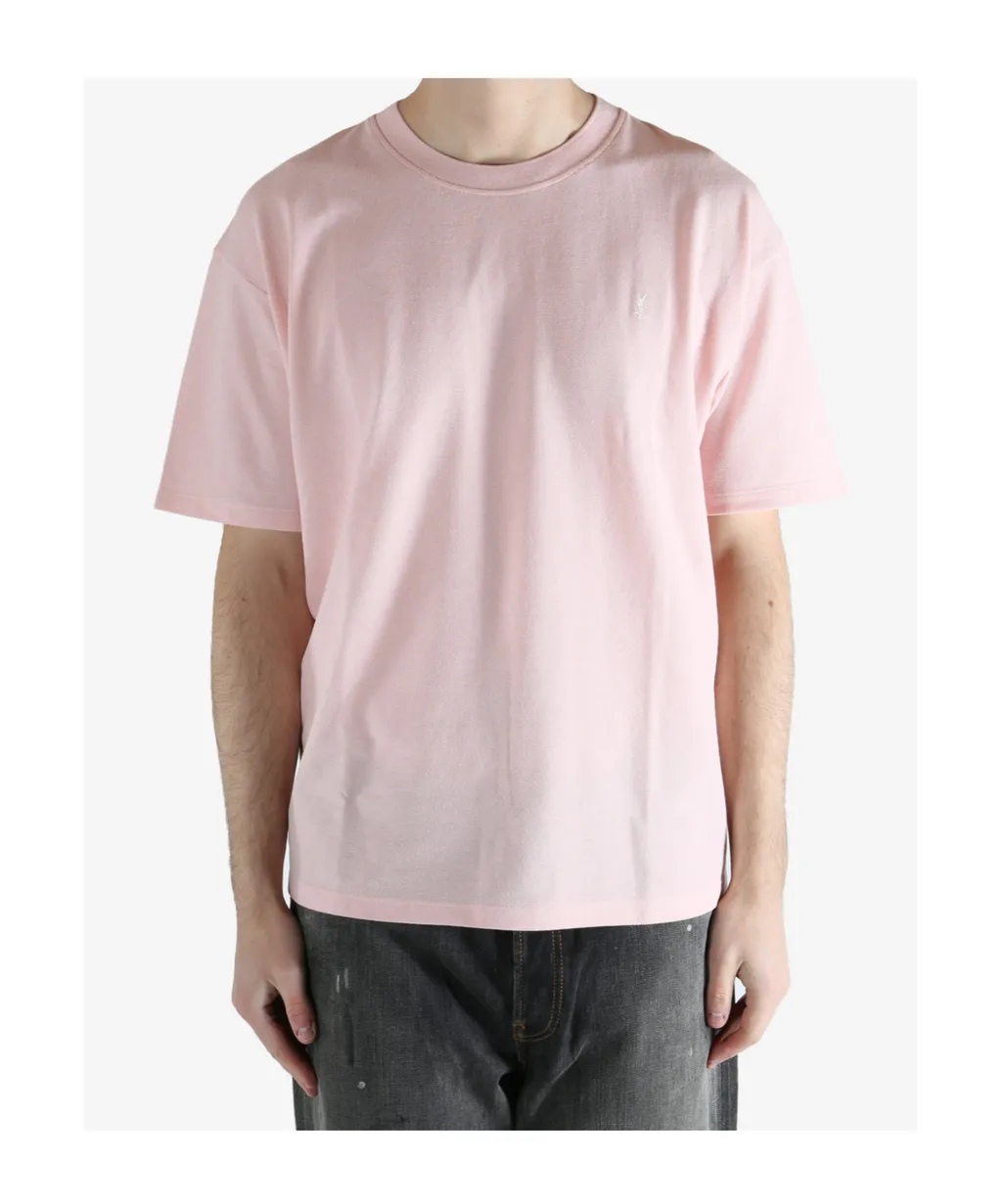 Saint Laurent Crewneck Short-Sleeved T-Shirt