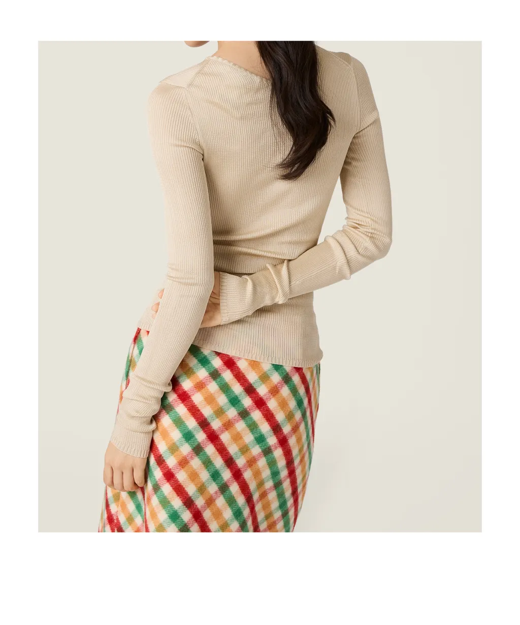 Silk Crew-Neck Sweater