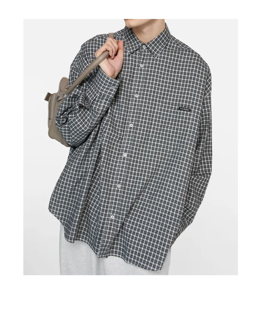 Acne Studios Checked Button-Up Shirt