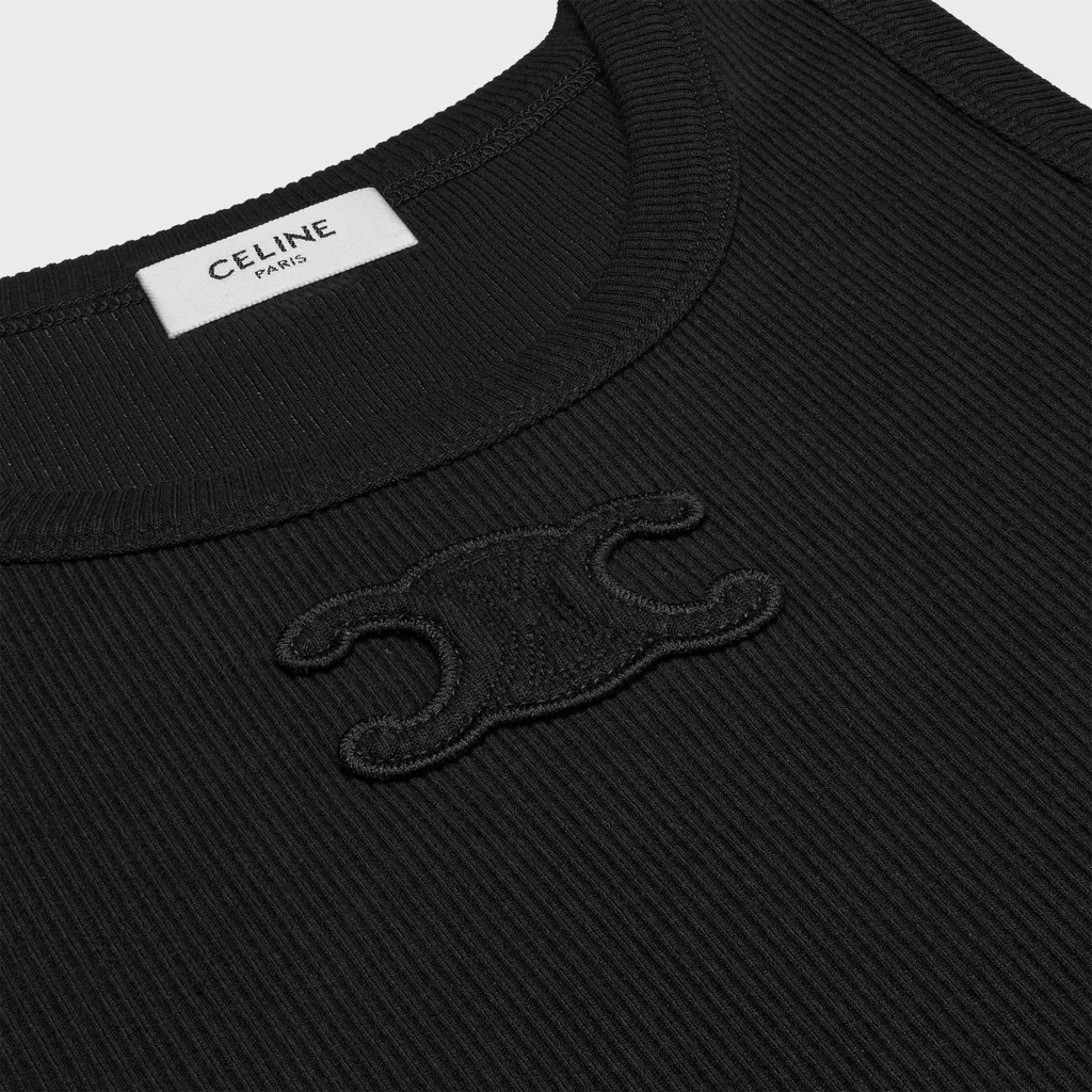 Triomphe Tank Top In Ribbed Cotton