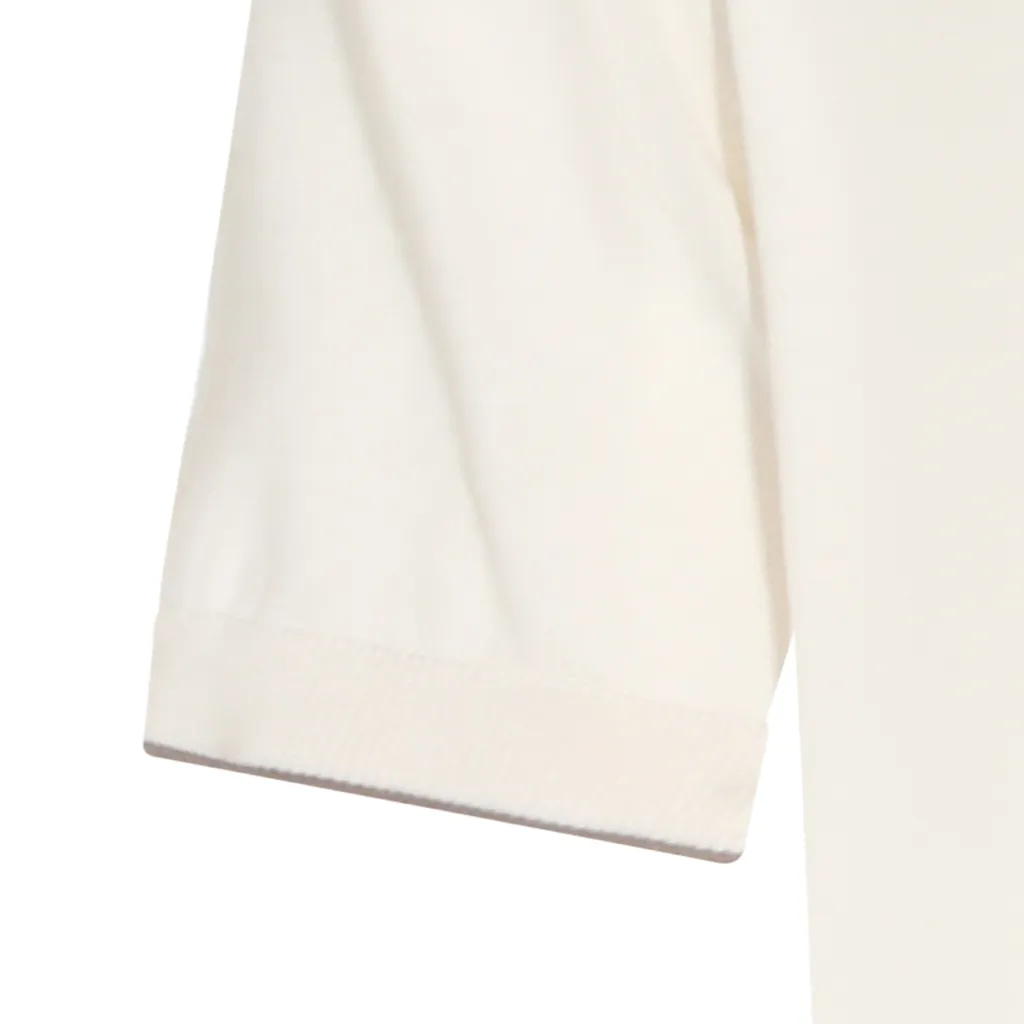Brunello Cucinelli Short Sleeved Ribbed Polo Shirt