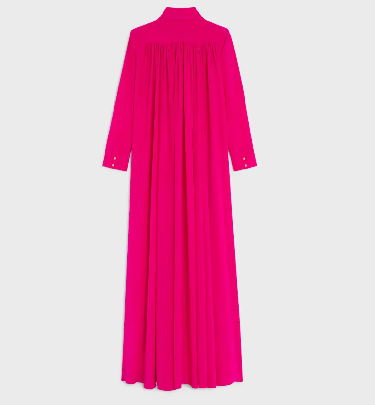 Dress In Acetate Silk Crepe