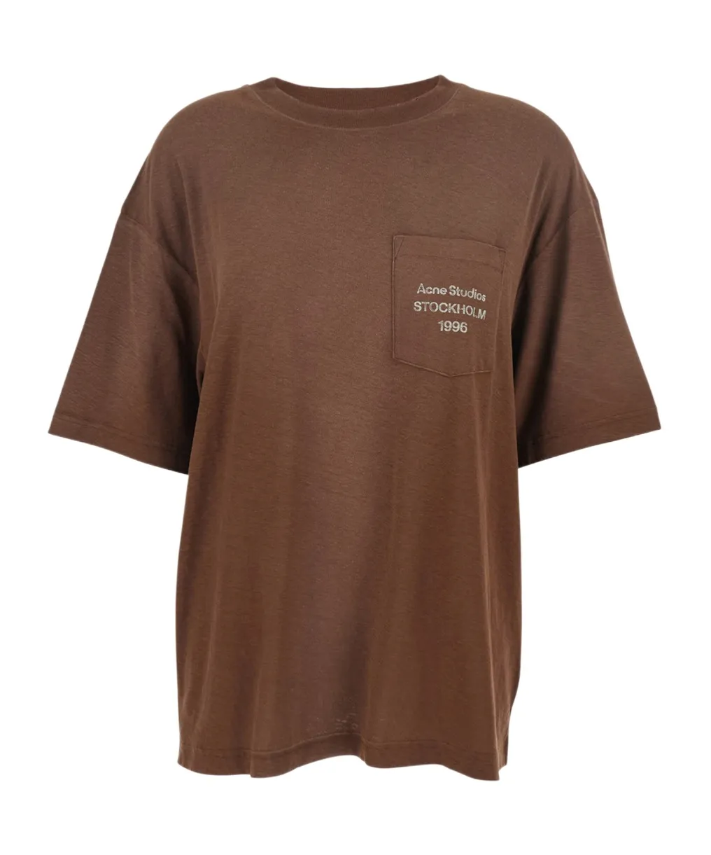 Acne Studios Logo-Printed Crewneck T-Shirt