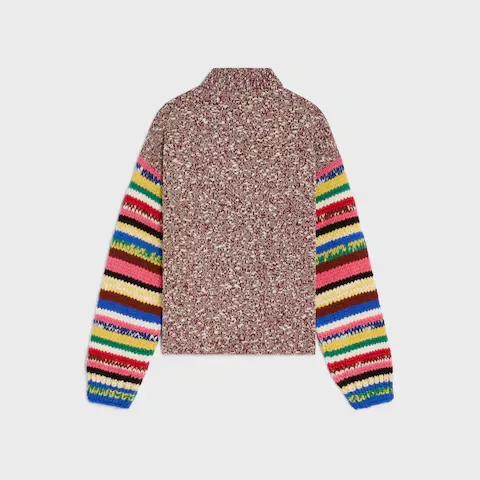 Polo Sweater In Mouline Cotton