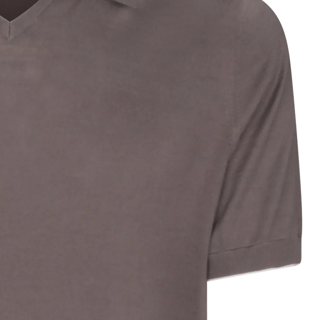 Brunello Cucinelli Short-Sleeved Fine-Knitted Polo Shirt