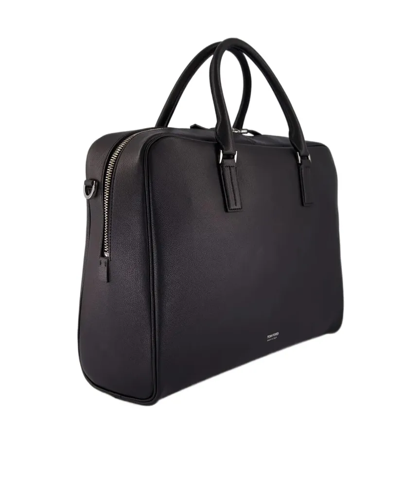 Tom Ford Logo Printed Zipped Briefcase
