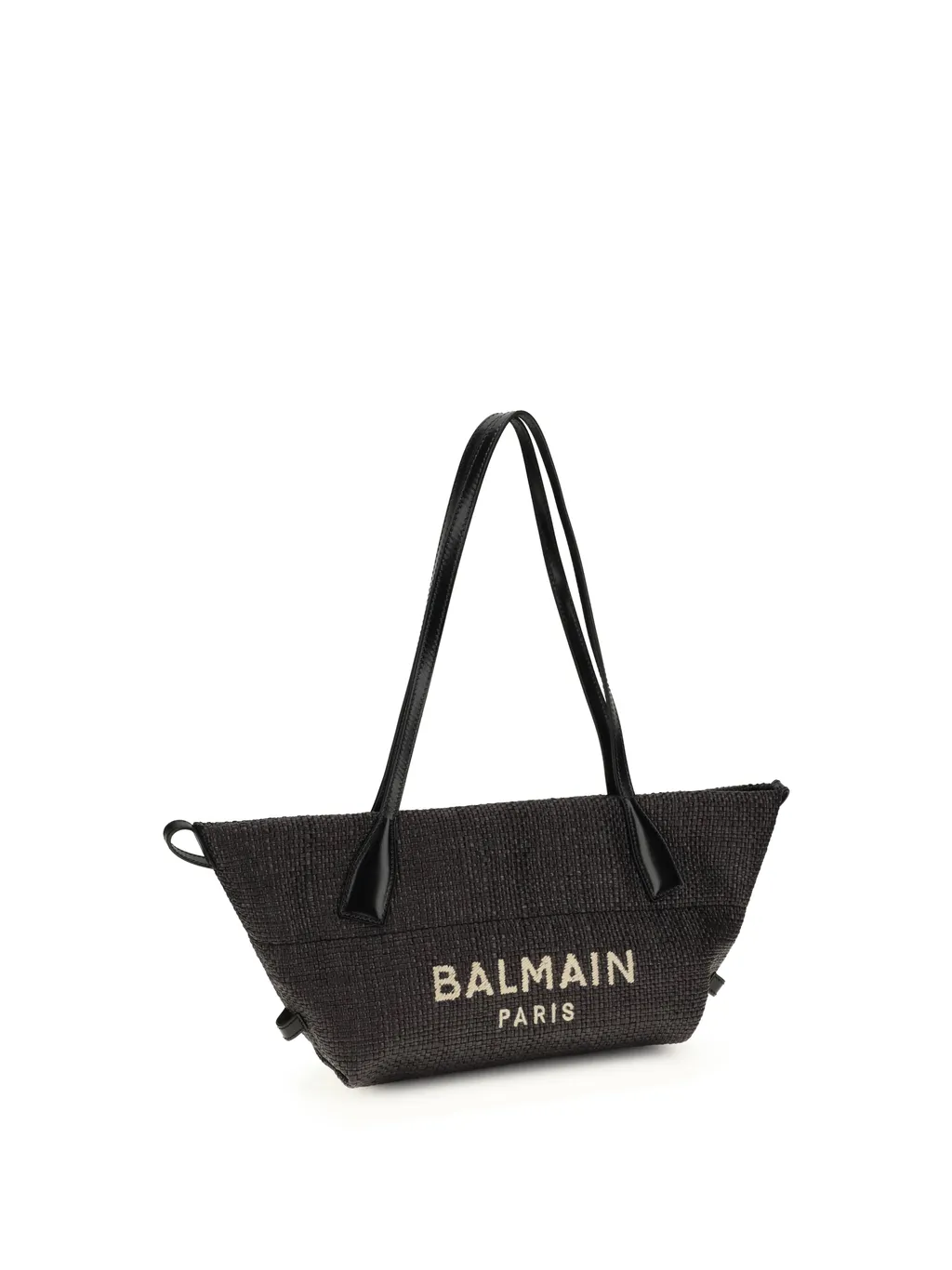 Balmain Logo Embroidered Small Track Tote Bag
