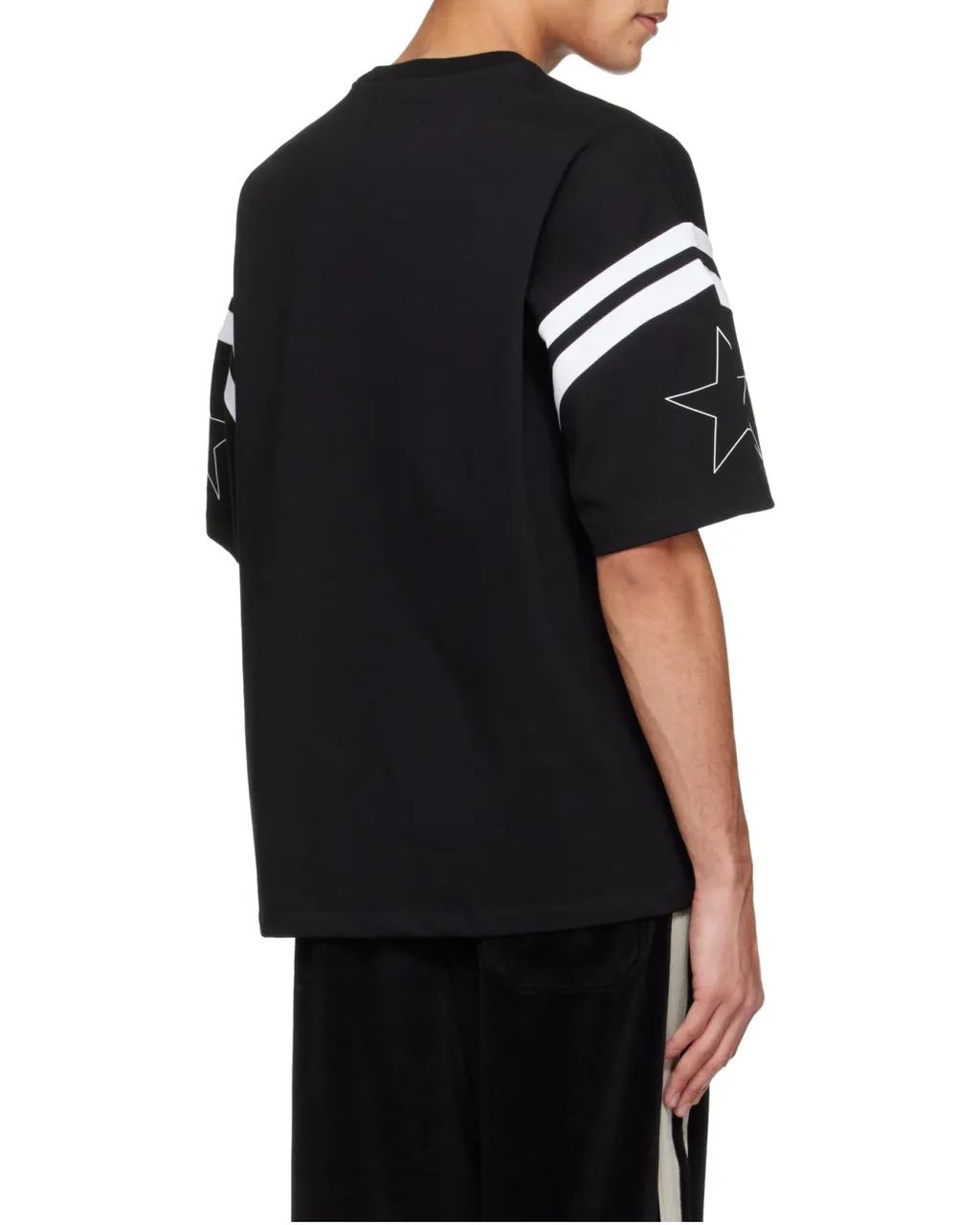 Amiri Logo Stripe-Detailed Crewneck T-Shirt