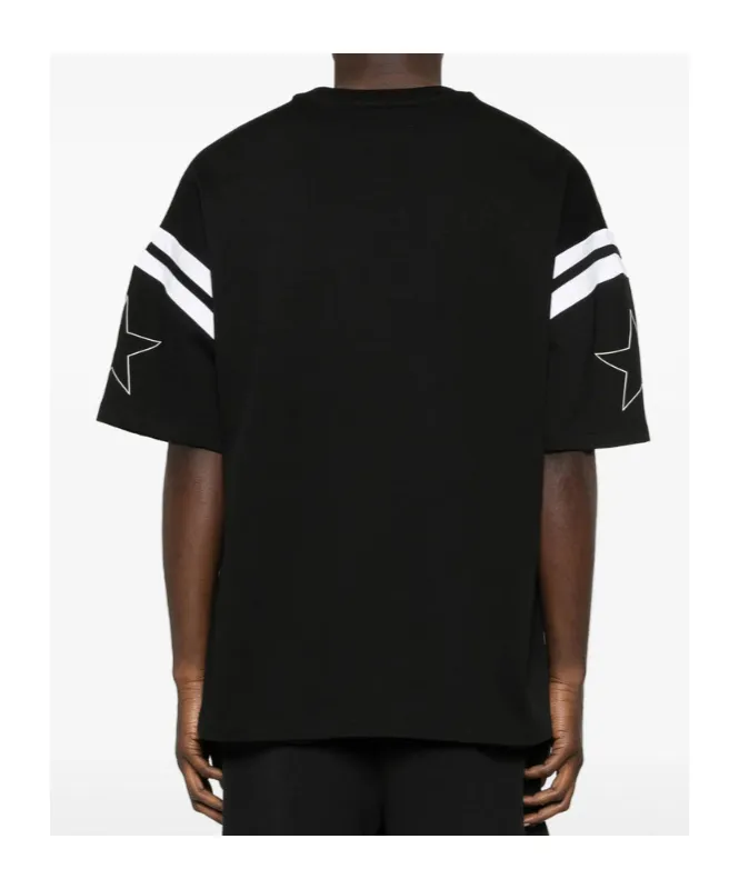 Amiri Logo Stripe-Detailed Crewneck T-Shirt