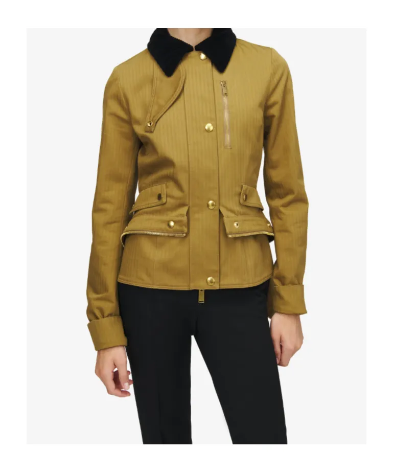 Alexander Mcqueen Herringbone Kickback Jacket