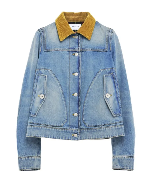 Alexander Mcqueen Boxy Denim Jacket