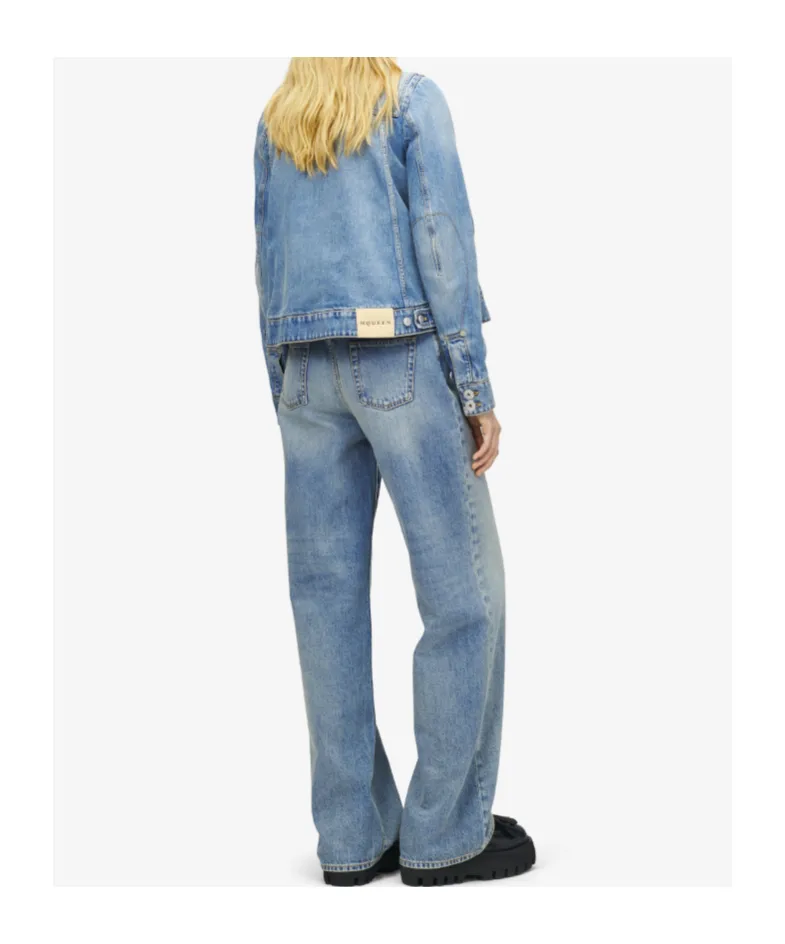 Alexander Mcqueen Boxy Denim Jacket