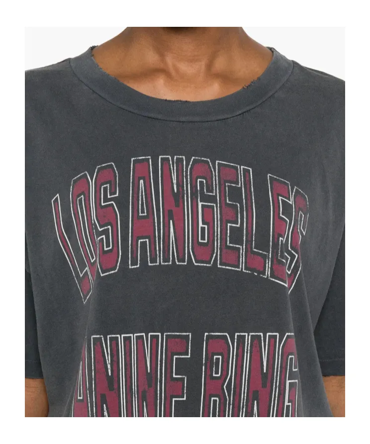 Anine Bing Johnny Logo Crewneck T-Shirt