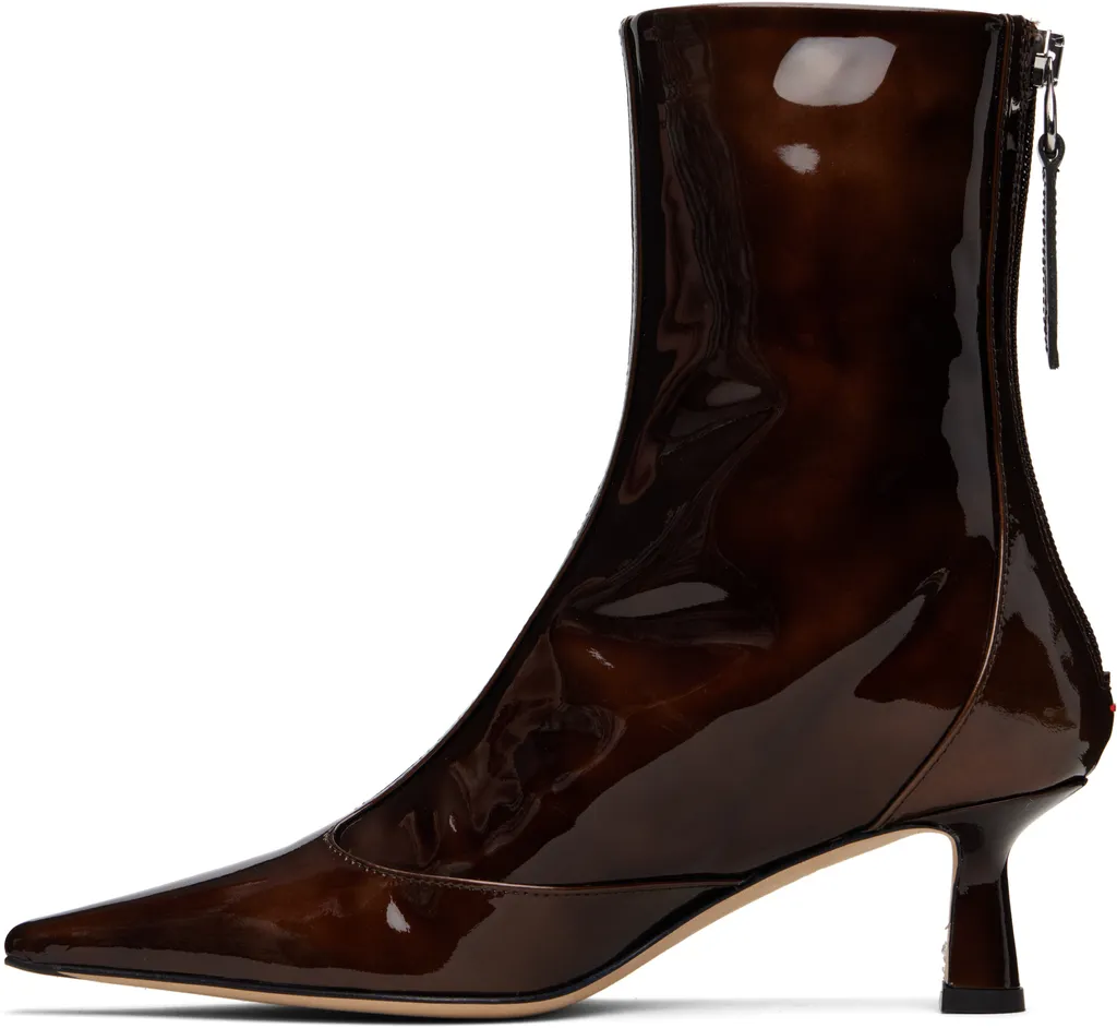 Sila Patent Leather Ankle Boots