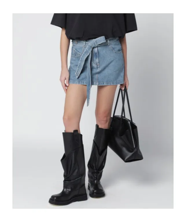 Attico Logo Stitch Mini Skirt
