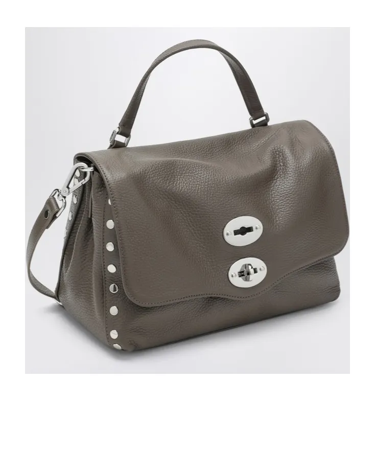 Postina Studded Turn-Lock Tote Bag