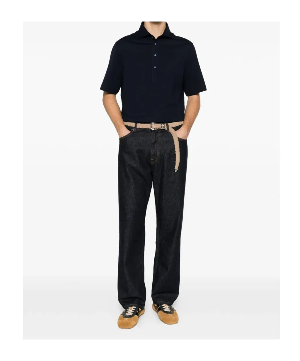 Button-Up Polo Shirt