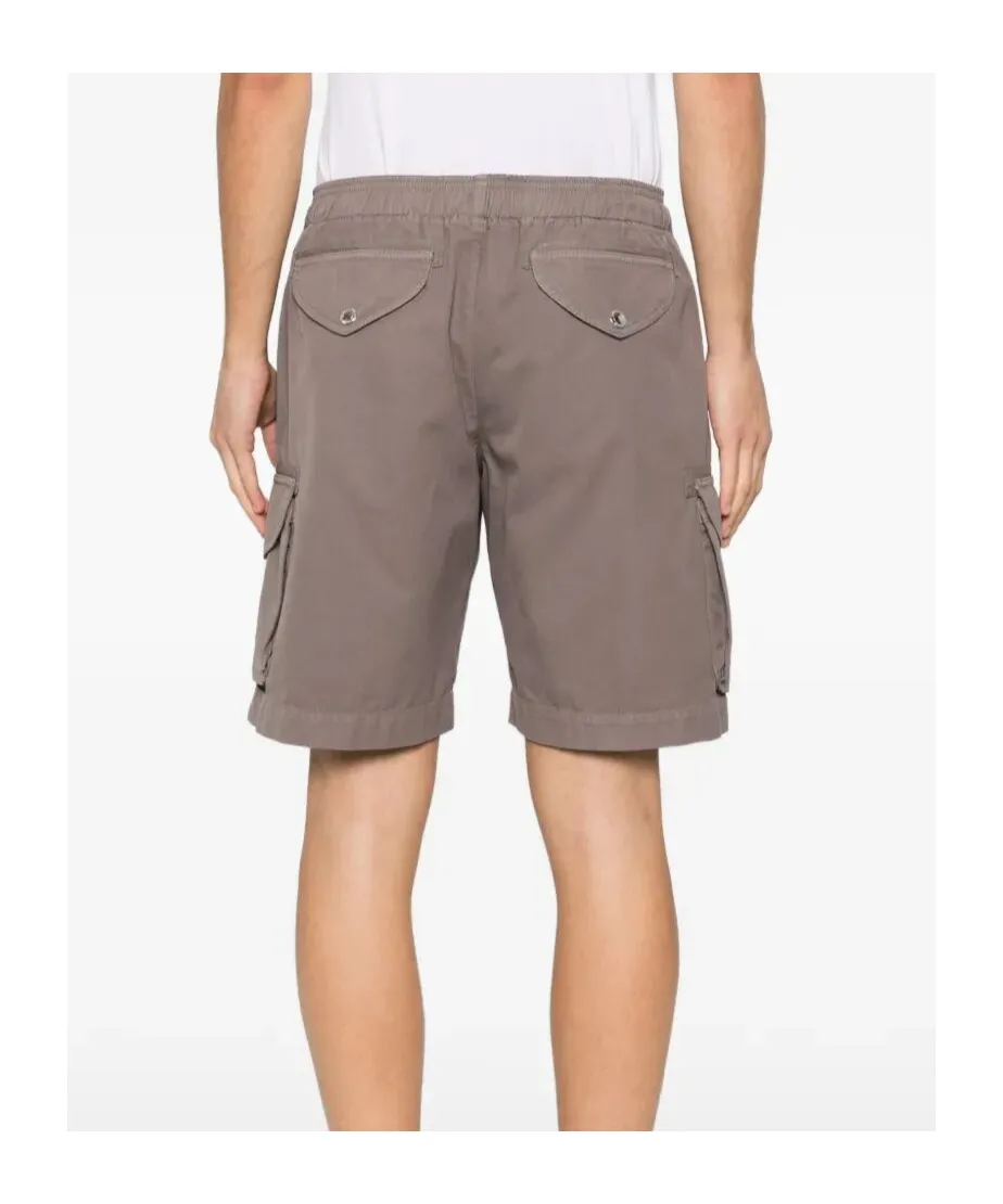 Drawstring-Fastening Cargo Shorts